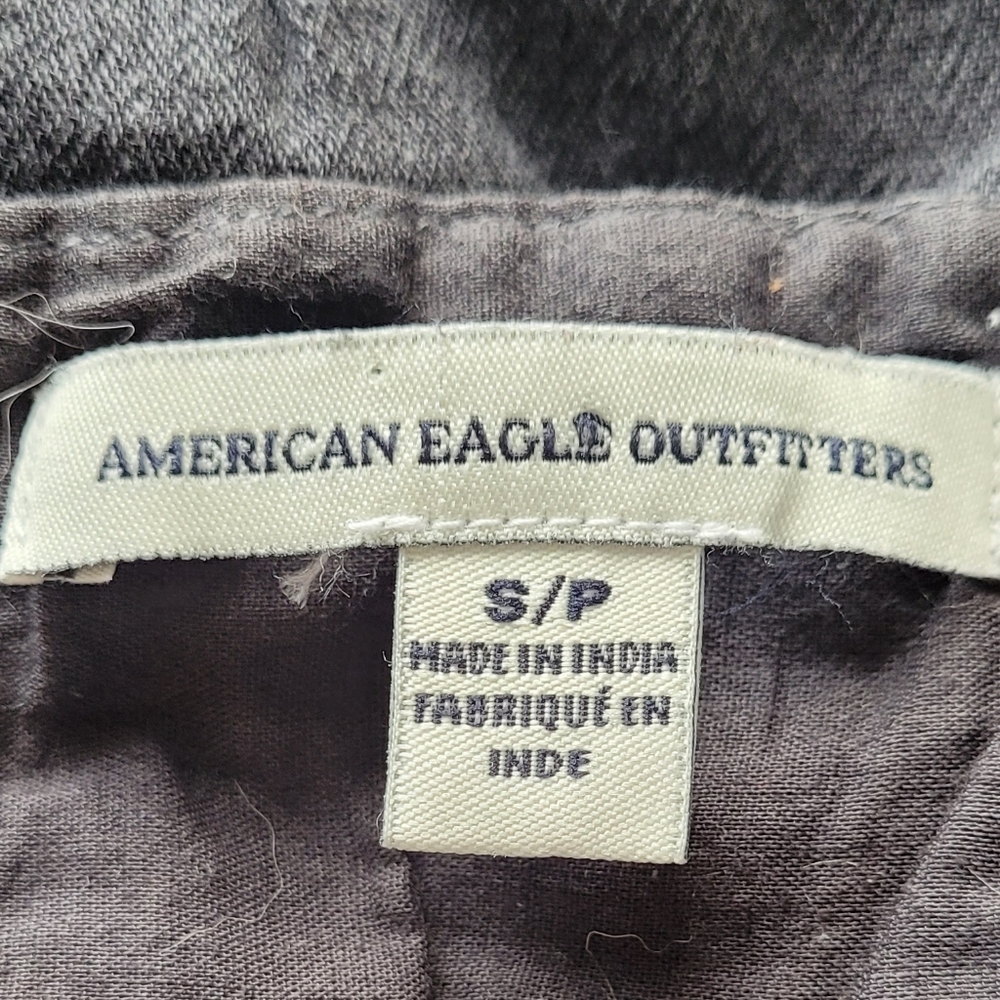 American Eagle Outfitters Embroidered Crop Peasant Sz S - Picture 4 of 6